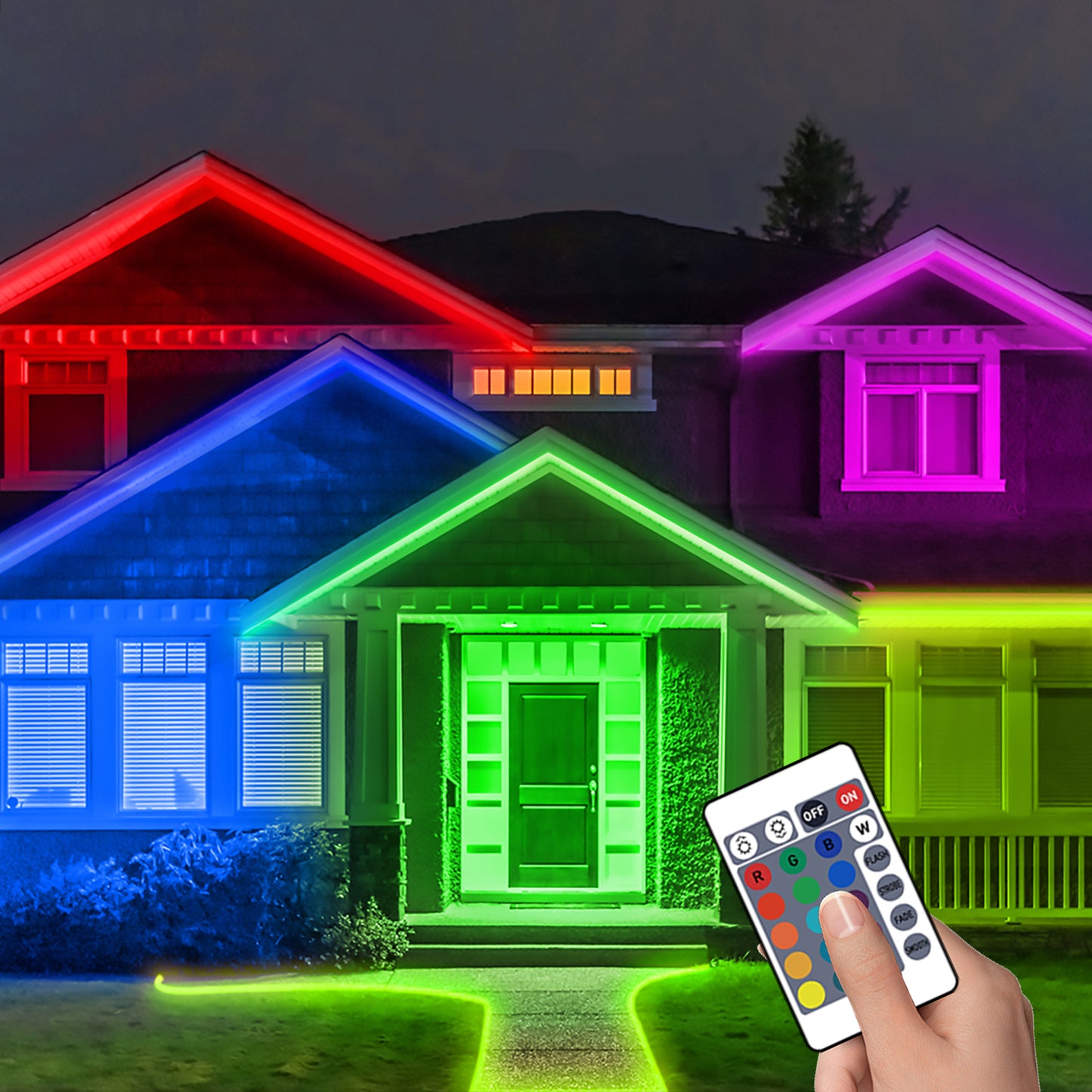 Outdoor Solar LED Strip Lights
